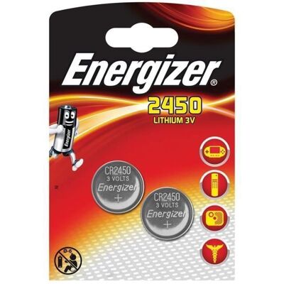 Energizer 2 piles lithium 3V CR 2450 (lot de 2) - Publicité Energizer 2 piles lithium 3V CR 2450 (lot de 2) - Publicité