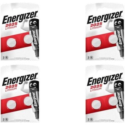 8 piles Energizer CR2025 - - Publicité 8 piles Energizer CR2025 - - Publicité