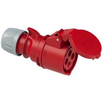Prise industrielle femelle PCE - IP44 - 16A 4P 400V - Publicité Prise industrielle femelle PCE - IP44 - 16A 4P 400V - Publicité
