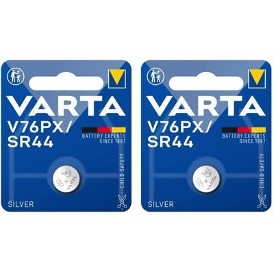 Varta - V76p - Oxyde d'argent - Pile bouton - Batterie - Publicité Varta - V76p - Oxyde d'argent - Pile bouton - Batterie - Publicité
