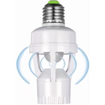 Dilwe Interrupteur dampoule à capteur Prise de Capteur de Lumière pour Luminaires Interrupteur de outillage interrupteur Blanc - Publicité Dilwe Interrupteur dampoule à capteur Prise de Capteur de Lumière pour Luminaires Interrupteur de outillage interrupteur Blanc - Publicité