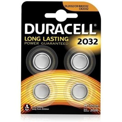 Duracell - CR2032 - Lithium - Pile bouton - Batterie - Publicité Duracell - CR2032 - Lithium - Pile bouton - Batterie - Publicité