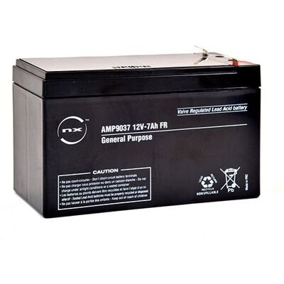 Batterie plomb AGM - NX - S 12V-7Ah - Noir - Terminal T1 - Flamme Retardante Noir - Publicité Batterie plomb AGM - NX - S 12V-7Ah - Noir - Terminal T1 - Flamme Retardante Noir - Publicité