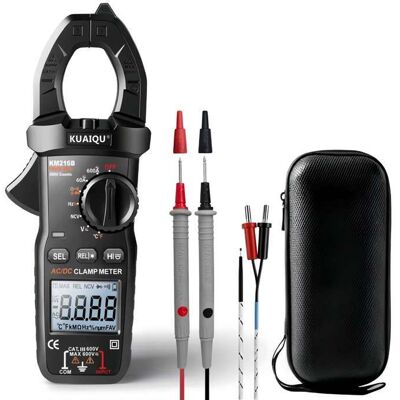 BYTELIKE Multimètre Pince Numérique LED/LCD 600A AC/DC NCV TRMS - Mesure Tension Résistance Continuité Température - Publicité BYTELIKE Multimètre Pince Numérique LED/LCD 600A AC/DC NCV TRMS - Mesure Tension Résistance Continuité Température - Publicité