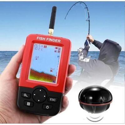 Sondeur pêche - Portable intelligent - Capteur de Sonar sans fil - 100 M - Détecteur de poisson de profondeur - Publicité Sondeur pêche - Portable intelligent - Capteur de Sonar sans fil - 100 M - Détecteur de poisson de profondeur - Publicité