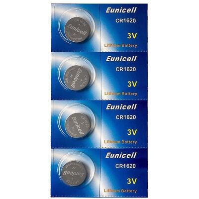 Pkcell - CR1620 - Lot de 4 - pile bouton - Batterie - Publicité Pkcell - CR1620 - Lot de 4 - pile bouton - Batterie - Publicité