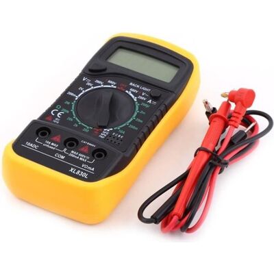 Multimètre numérique LCD Voltmètre XL830L Résistance AC - DC Courant Volt Ohm - Publicité Multimètre numérique LCD Voltmètre XL830L Résistance AC - DC Courant Volt Ohm - Publicité