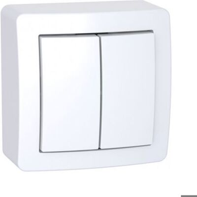 Interrupteur va-et-vient ALREA 10 A double - SCHNEIDER ELECTRIC - SHN0262056P Blanc - Publicité Interrupteur va-et-vient ALREA 10 A double - SCHNEIDER ELECTRIC - SHN0262056P Blanc - Publicité