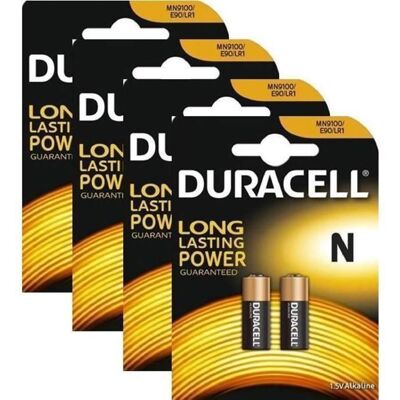 8 x Duracell MN9100 1.5 V pile alCaline LR1 E90 KN - Publicité 8 x Duracell MN9100 1.5 V pile alCaline LR1 E90 KN - Publicité