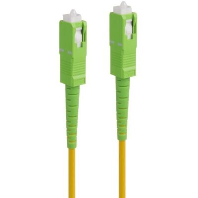 MACLEAN Câble patch simplex monomode - Fibre Optique - SC/APC vers SC/APC - Jaune/Vert - 9/125 µm - G.657.A2 Jaune - Publicité MACLEAN Câble patch simplex monomode - Fibre Optique - SC/APC vers SC/APC - Jaune/Vert - 9/125 µm - G.657.A2 Jaune - Publicité