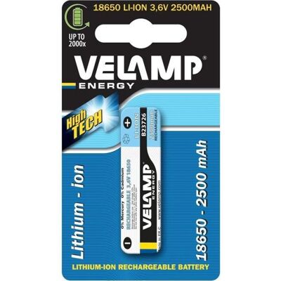 VELAMP Batterie au lithium rechargeable 18650 37 V 2200 mAh - Publicité VELAMP Batterie au lithium rechargeable 18650 37 V 2200 mAh - Publicité