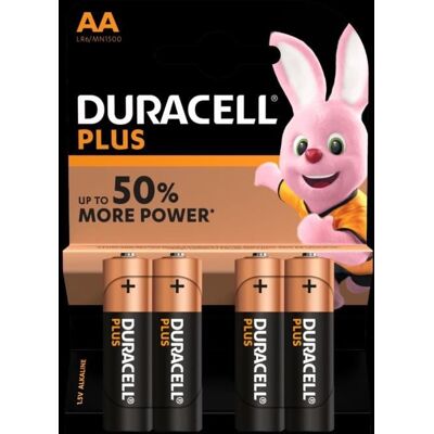 Pile Duracell Plus AA LR6 x4 - Publicité Pile Duracell Plus AA LR6 x4 - Publicité
