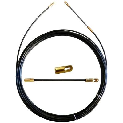 Aiguille tire-fils - VELAMP - Ø 3 mm - 15 mètres - Tête de guidage flexible - Œillet serti - Publicité Aiguille tire-fils - VELAMP - Ø 3 mm - 15 mètres - Tête de guidage flexible - Œillet serti - Publicité