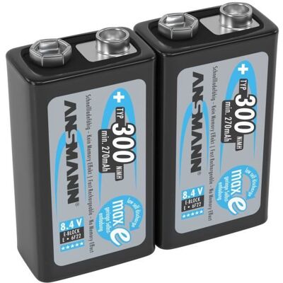 Pile Rechargeable 9V ANSMANN - Source d'énergie longue durée - Publicité Pile Rechargeable 9V ANSMANN - Source d'énergie longue durée - Publicité