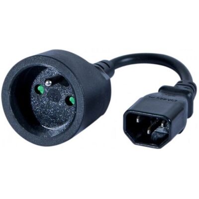 CONECTICPLUS Adaptateur de prise électrique France vers C14 type onduleurs - Publicité CONECTICPLUS Adaptateur de prise électrique France vers C14 type onduleurs - Publicité