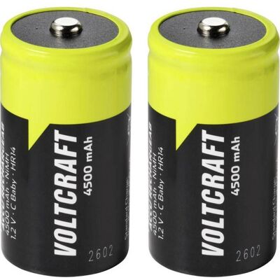 VOLTCRAFT Pile rechargeable LR14 (C) NiMH 4500 mAh 1.2 V 2 pc(s) - Publicité VOLTCRAFT Pile rechargeable LR14 (C) NiMH 4500 mAh 1.2 V 2 pc(s) - Publicité