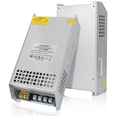 VIXKPIRR Alimentation DC 24V 62.5A 1500W DC Transformateur 220V CA à 24V CC - Publicité VIXKPIRR Alimentation DC 24V 62.5A 1500W DC Transformateur 220V CA à 24V CC - Publicité