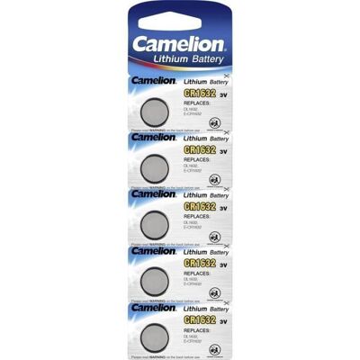 Pile au lithium Camelion CR1632 - 5 pcs - Publicité Pile au lithium Camelion CR1632 - 5 pcs - Publicité