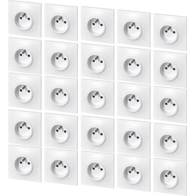 Prises de courant - Legrand - Neptune - 3680 W - 230 V - Set de 25 pièces Blanc - Publicité Prises de courant - Legrand - Neptune - 3680 W - 230 V - Set de 25 pièces Blanc - Publicité