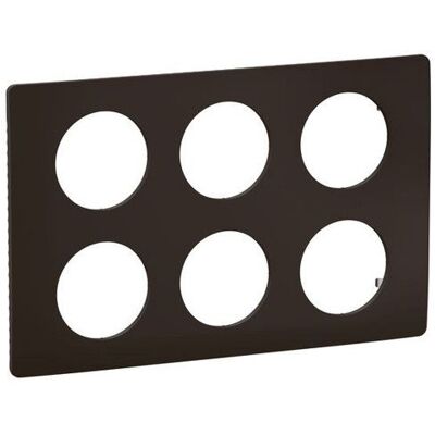 Plaque de finition - LEGRAND - Céliane CP0110 - 2x3 postes (6) - Noir mat - Intérieur Noir - Publicité Plaque de finition - LEGRAND - Céliane CP0110 - 2x3 postes (6) - Noir mat - Intérieur Noir - Publicité