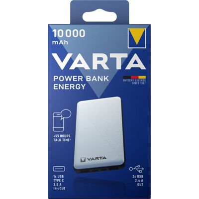 Power Bank Varta 10000 mAh - Chargeur portable en lithium polymère - Publicité Power Bank Varta 10000 mAh - Chargeur portable en lithium polymère - Publicité