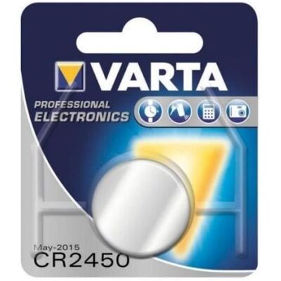 Pile Varta Cr 2450 3v Lithium (lot De 2) - Publicité Pile Varta Cr 2450 3v Lithium (lot De 2) - Publicité