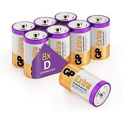GP - LR20 - Taille D - Alcaline - Batterie - Publicité GP - LR20 - Taille D - Alcaline - Batterie - Publicité