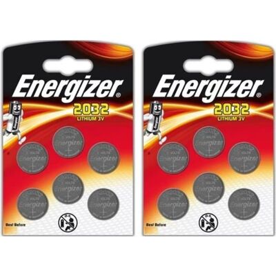 Energizer - CR2032 - 12x - 3V - Batterie - Publicité Energizer - CR2032 - 12x - 3V - Batterie - Publicité