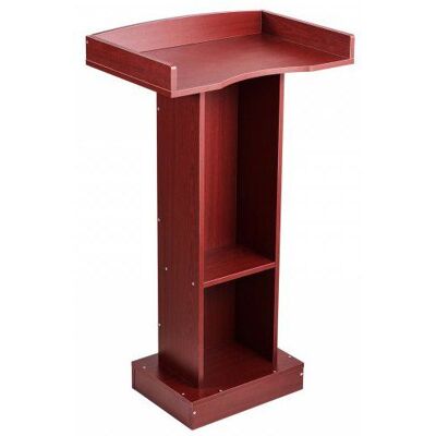 VEVOR Pupitre Conférence 105 cm Bois Podium Pied Large Surface Lecture Butoir Livre Étagère pour Bureau École Mariage Concert - Publicité VEVOR Pupitre Conférence 105 cm Bois Podium Pied Large Surface Lecture Butoir Livre Étagère pour Bureau École Mariage Concert - Publicité