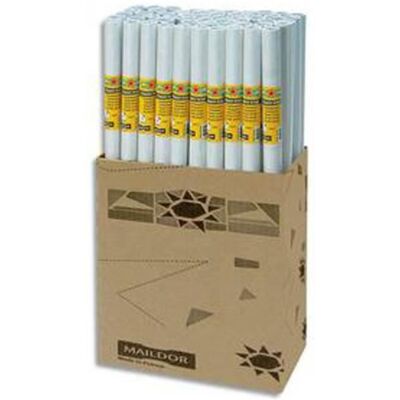 VISIODIRECT Lot de 3 Rouleaux de papier kraft 60g blanc - Dimensions : H1 x L10 métres - Publicité VISIODIRECT Lot de 3 Rouleaux de papier kraft 60g blanc - Dimensions : H1 x L10 métres - Publicité