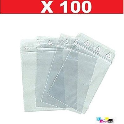 UNIVERS GRAPHIQUE 100 SACHETS ZIP 60 X 80 mm 6x8 cm pour ranger des petites pièces visses écrous piles pièces détachées joint sac plastique - Publicité UNIVERS GRAPHIQUE 100 SACHETS ZIP 60 X 80 mm 6x8 cm pour ranger des petites pièces visses écrous piles pièces détachées joint sac plastique - Publicité