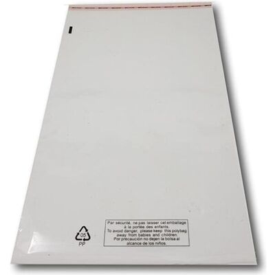 UNIVERS GRAPHIQUE 100 Sachet emballage plastique transparent à fermeture adhésive repositionnable haute brillance 220 x 350 mm + rabat 40 pochette - Publicité UNIVERS GRAPHIQUE 100 Sachet emballage plastique transparent à fermeture adhésive repositionnable haute brillance 220 x 350 mm + rabat 40 pochette - Publicité