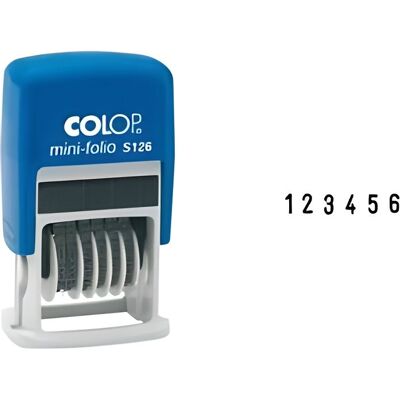 COLOP Tampon numéroteur Mini Dateur S126 6 ban… - Publicité COLOP Tampon numéroteur Mini Dateur S126 6 ban… - Publicité