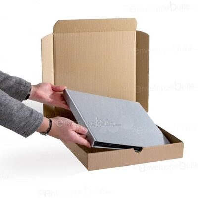 Boîtes postales extra-plates - Enveloppebulle - Lot de 10 - 320x320x50mm - Marron - Recyclable - Publicité Boîtes postales extra-plates - Enveloppebulle - Lot de 10 - 320x320x50mm - Marron - Recyclable - Publicité