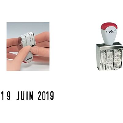 Trodat 1010 / 54156 - Tampon dateur français pour professionnels - Publicité Trodat 1010 / 54156 - Tampon dateur français pour professionnels - Publicité