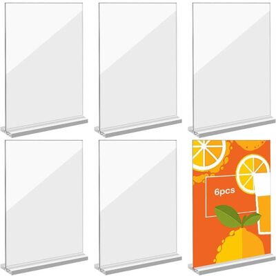 SANS MARQUE Meyagot 6 Pièces Présentoir De Table A5 Support Pour Menu Porte Affiche Support De Menu Double Face - Publicité SANS MARQUE Meyagot 6 Pièces Présentoir De Table A5 Support Pour Menu Porte Affiche Support De Menu Double Face - Publicité