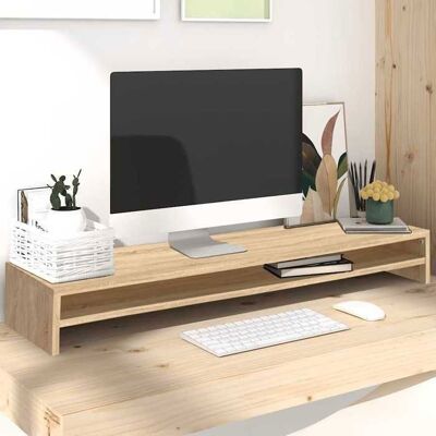 vidaXL Support de Moniteur Support dEcran Support dOrdinateur Réhausseur dEcran Bureau Maison Intérieur Chêne Sonoma 800336 - Publicité vidaXL Support de Moniteur Support dEcran Support dOrdinateur Réhausseur dEcran Bureau Maison Intérieur Chêne Sonoma 800336 - Publicité