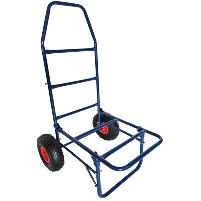 Chariot de transport Relaxdays pliable H x L x P : 102 x 50 x 37 cm roues pneumatiques jusquà 80 kg acier bleu - Publicité Chariot de transport Relaxdays pliable H x L x P : 102 x 50 x 37 cm roues pneumatiques jusquà 80 kg acier bleu - Publicité