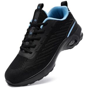 DYKHMILY Chaussures de Sécurité Hommes Bleu Embout Acier Antidérapant Légère Chaussures de Travail Respirant Bleu - Publicité DYKHMILY Chaussures de Sécurité Hommes Bleu Embout Acier Antidérapant Légère Chaussures de Travail Respirant Bleu - Publicité