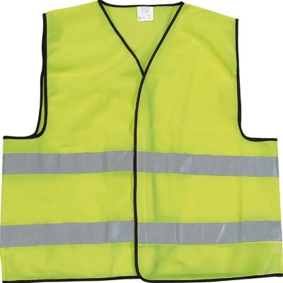 Gilet de sécurité fluoresccent LMA Jaune Jaune - Publicité Gilet de sécurité fluoresccent LMA Jaune Jaune - Publicité