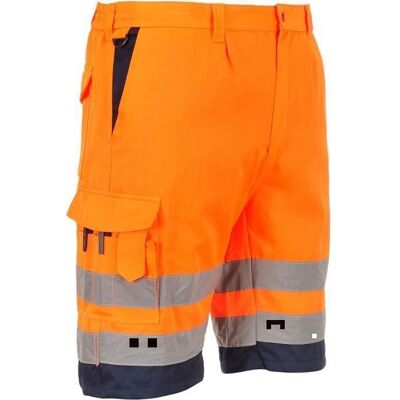 Portwest Short de travail - Haute visibilité - Orange fluo/marine - EN 20471 - 7 poches - UPF 50+ Orange - Publicité Portwest Short de travail - Haute visibilité - Orange fluo/marine - EN 20471 - 7 poches - UPF 50+ Orange - Publicité