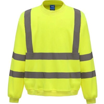 Sweat-shirt de travail haute visibilité - YOKO - Modèle YOKO - Jaune - EN ISO 20471 Cat.3 - 100% polyester Jaune - Publicité Sweat-shirt de travail haute visibilité - YOKO - Modèle YOKO - Jaune - EN ISO 20471 Cat.3 - 100% polyester Jaune - Publicité
