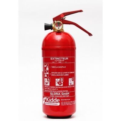 Extincteur - KIDDE - A poudre - 1 kg - Utilitaire - Prêt à lemploi - Publicité Extincteur - KIDDE - A poudre - 1 kg - Utilitaire - Prêt à lemploi - Publicité