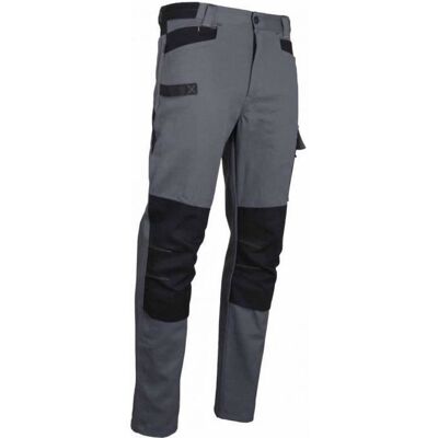 Pantalon de travail en coton Ponce - Taille 48 - Gris/Noir - LMA - 1673 T.48 Gris - Publicité Pantalon de travail en coton Ponce - Taille 48 - Gris/Noir - LMA - 1673 T.48 Gris - Publicité