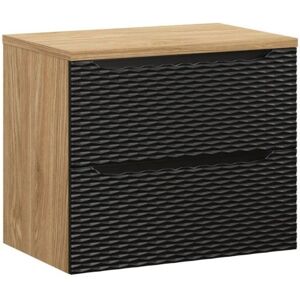 MEUBLORAMA Ensemble de salle de bain YOKA noir : meubles sous vasque à tiroirs 70 cm + plan vasque Noir - Publicité MEUBLORAMA Ensemble de salle de bain YOKA noir : meubles sous vasque à tiroirs 70 cm + plan vasque Noir - Publicité