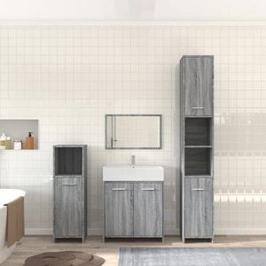 VIDAXL SALE 2025Armoire placard de salle de bain - Ensemble de meubles de salle de bain 4 pcs - compartiments & portes - Sonoma gris Gris - Publicité VIDAXL SALE 2025Armoire placard de salle de bain - Ensemble de meubles de salle de bain 4 pcs - compartiments & portes - Sonoma gris Gris - Publicité
