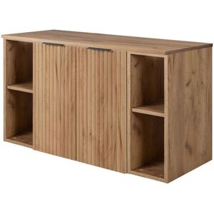 FURNIDEA Meuble de Salle de Bain Suspendu Sous Vasque à 2 Portes avec 2 Étagères Extensions et Plan FLOW – Chêne – 100 cm - Publicité FURNIDEA Meuble de Salle de Bain Suspendu Sous Vasque à 2 Portes avec 2 Étagères Extensions et Plan FLOW – Chêne – 100 cm - Publicité