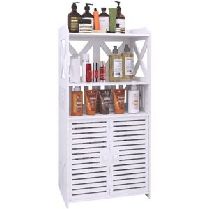 OHMG Meuble Salle de Bain Rangement Armoire de Rangement Placard de Rangement pour Salon Cuisine Meuble de Angle Blanc Blanc - Publicité OHMG Meuble Salle de Bain Rangement Armoire de Rangement Placard de Rangement pour Salon Cuisine Meuble de Angle Blanc Blanc - Publicité