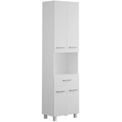 VENTE-UNIQUE Colonne de salle de bain sur pied - 180 cm - Blanc - MINELA Blanc - Publicité VENTE-UNIQUE Colonne de salle de bain sur pied - 180 cm - Blanc - MINELA Blanc - Publicité