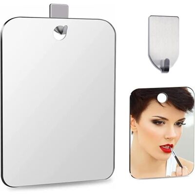 WEEWA Miroir de salle de bain miroir de maquillage miroir de maquillage petit miroir sans cadre pour douche voyage douche camping - Publicité WEEWA Miroir de salle de bain miroir de maquillage miroir de maquillage petit miroir sans cadre pour douche voyage douche camping - Publicité